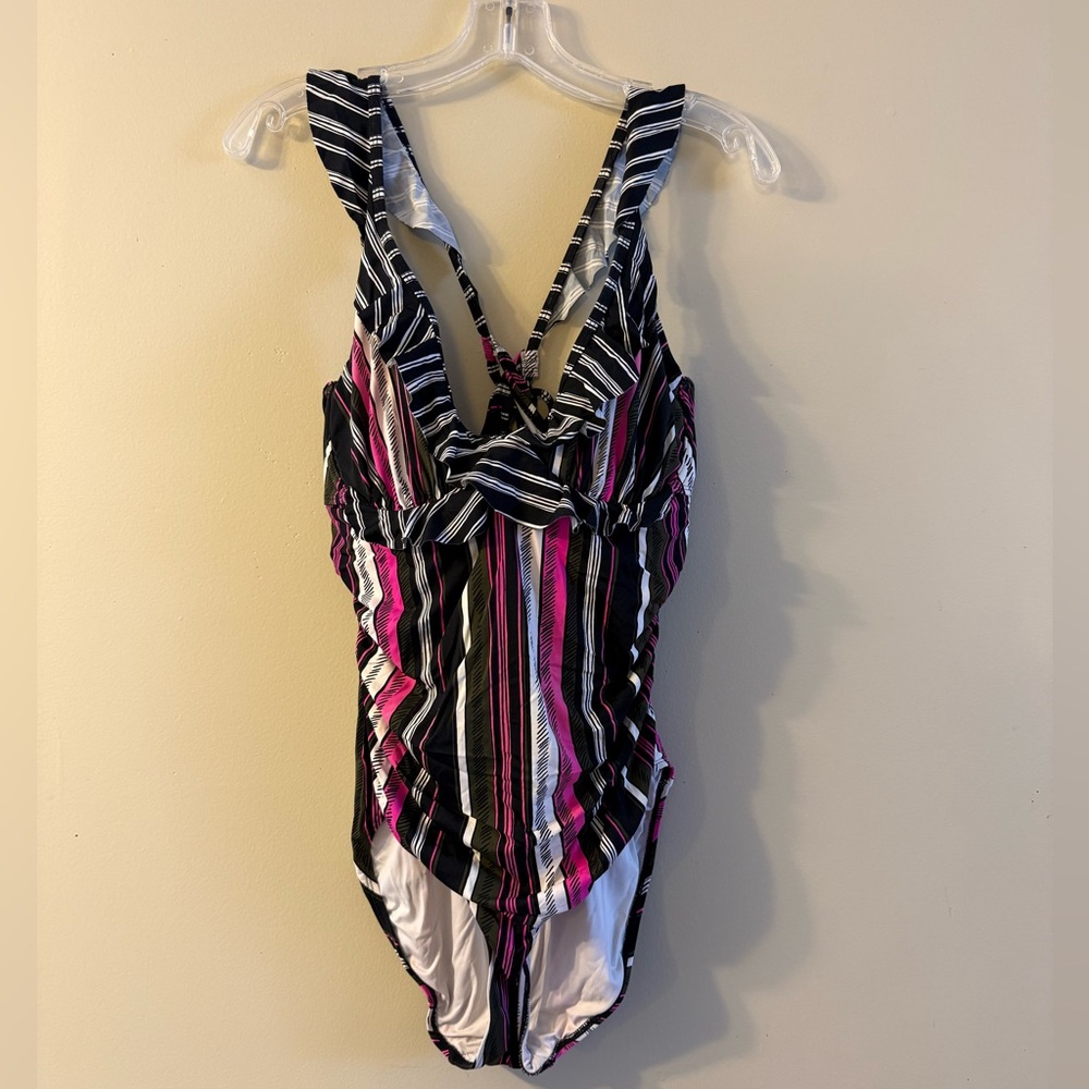 Striped One-Piece Swimsuit